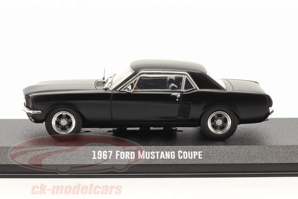 Ford Mustang Coupe 1967 Filme Creed (2015) esteira Preto 1:43 Greenlight