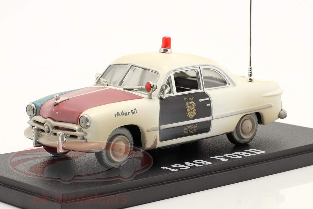 Ford Tijuana Border Patrol México 1949 blanco / rojo / negro 1:43 Greenlight