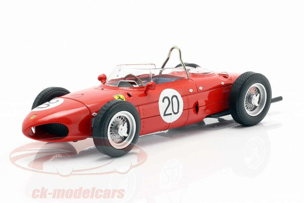 W. Graf Berghe v. Trips Ferrari 156 Sharknose #20 francese GP F1 1961 1:18 CMR