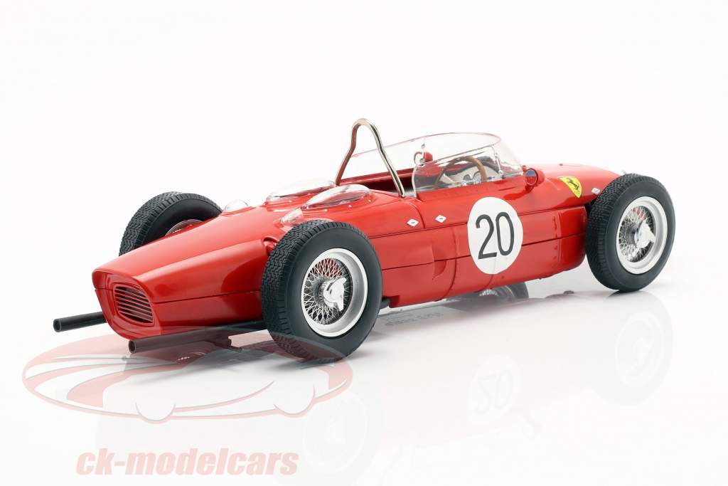 W. Graf Berghe v. Trips Ferrari 156 Sharknose #20 francês GP F1 1961 1:18 CMR