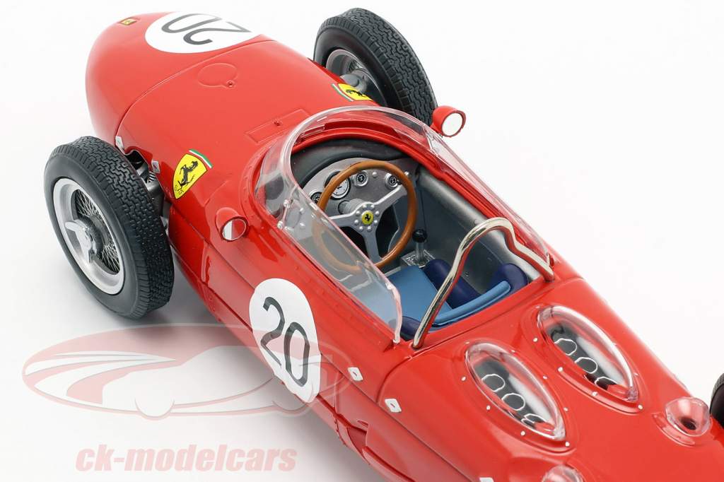 W. Graf Berghe v. Trips Ferrari 156 Sharknose #20 Frankreich GP F1 1961 1:18 CMR