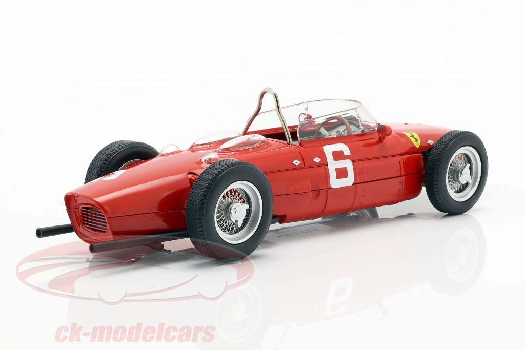 Richie Ginther Ferrari 156 Haaienneus #6 3e Belg GP formule 1 1961 1:18 CMR