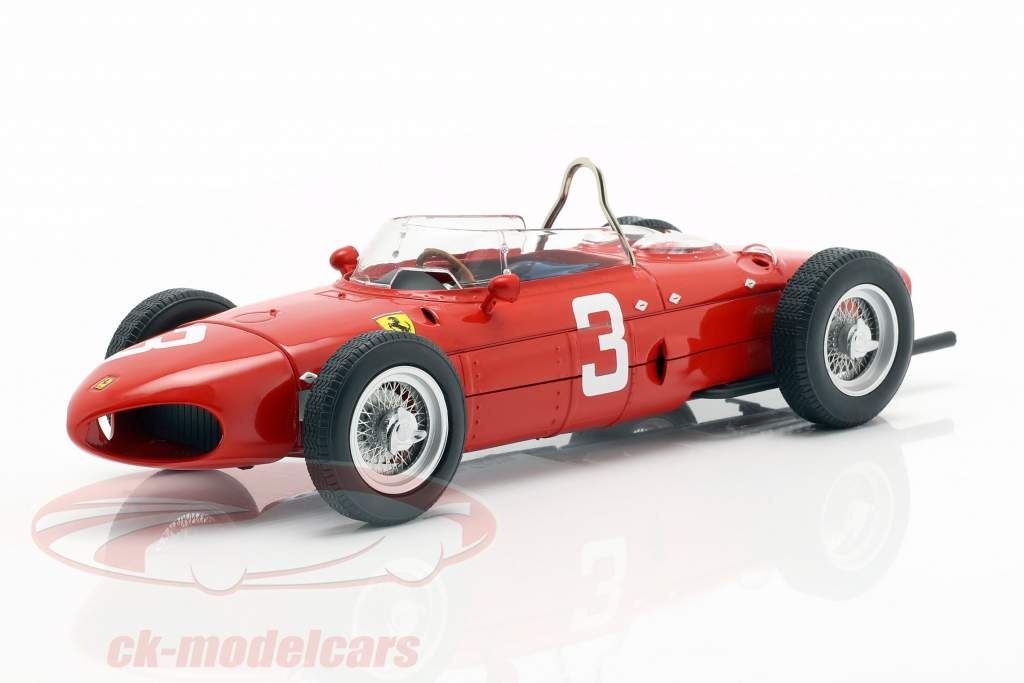 W. Graf Berghe v. Trips Ferrari 156 Sharknose #3 gagnant néerlandais GP F1 1961 1:18 CMR
