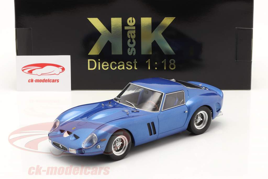 Ferrari 250 GTO year 1962 blue metallic 1:18 KK-Scale