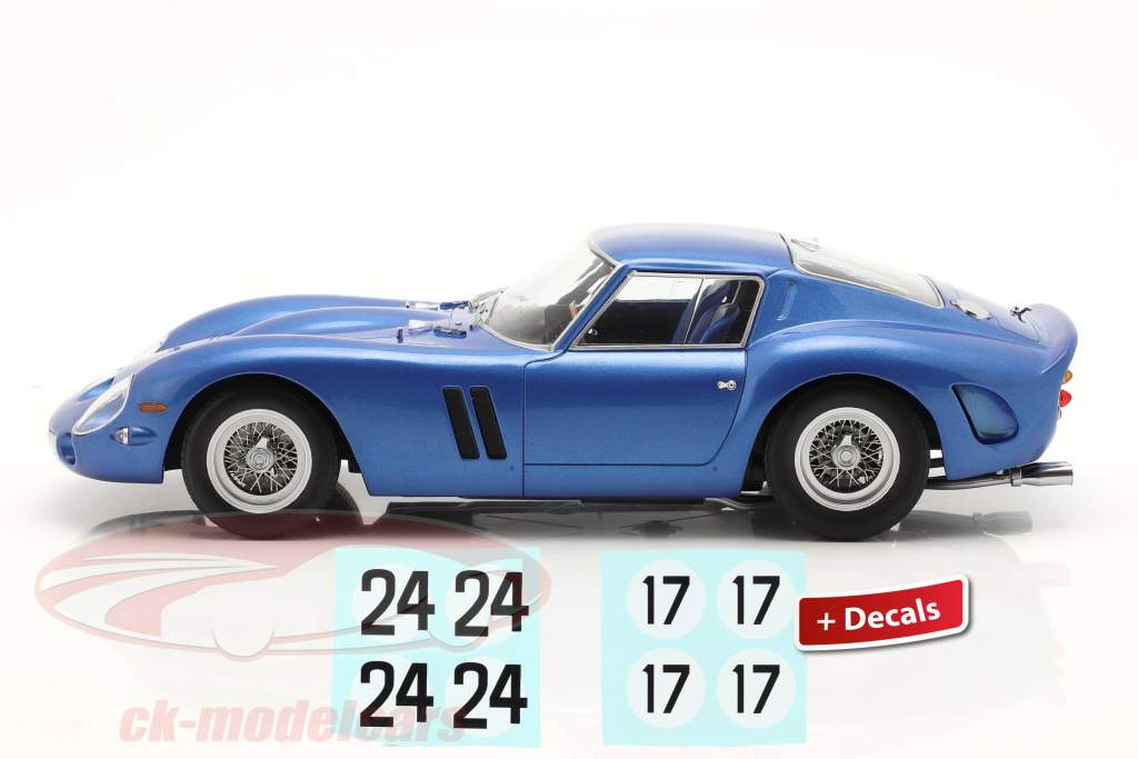 Ferrari 250 GTO Année de construction 1962 bleu métallique 1:18 KK-Scale