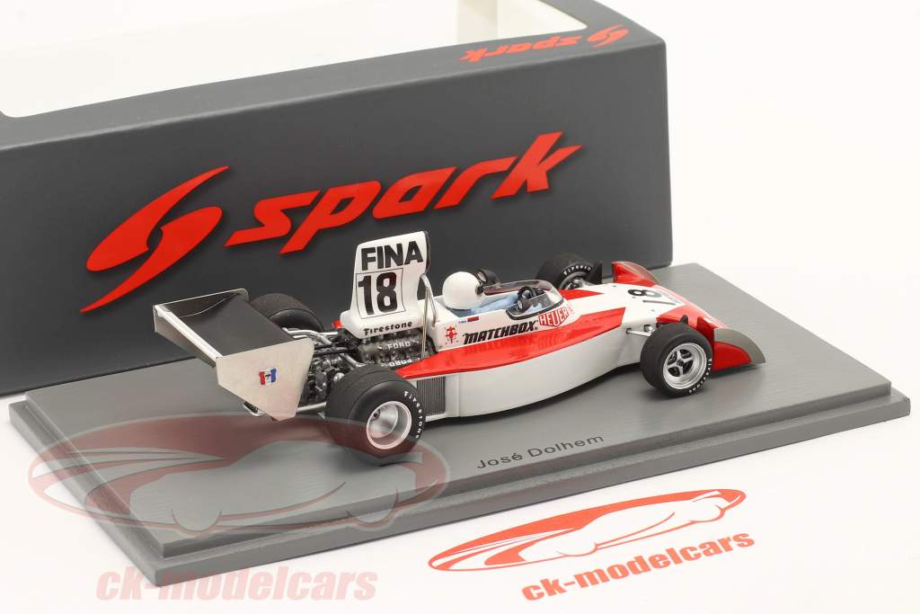 Jose Dolhem Surtees TS16 #18 États Unis GP formule 1 1974 1:43 Spark