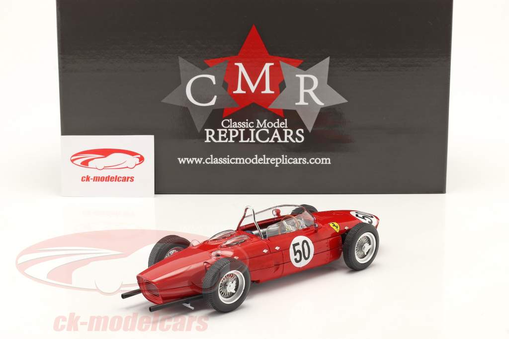 G. Baghetti Ferrari 156 Sharknose #50 vincitore francese GP formula 1 1961 1:18 CMR