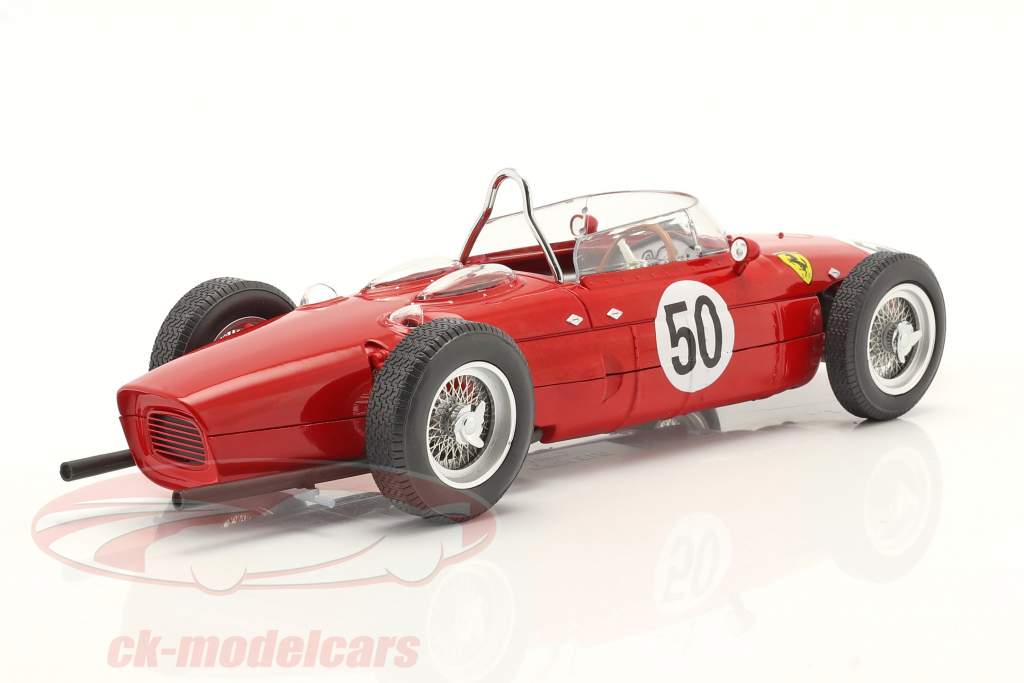 G. Baghetti Ferrari 156 Sharknose #50 ganador francés GP fórmula 1 1961 1:18 CMR