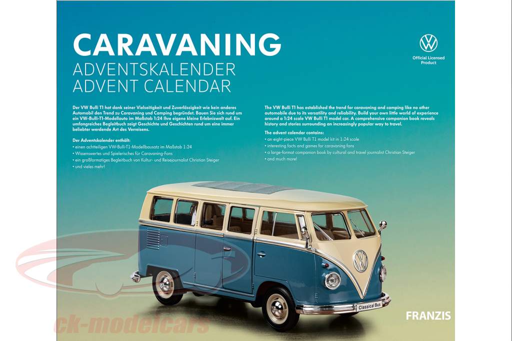 Franzis VW Bulli T1 Advent Calendar, standaard, bruin