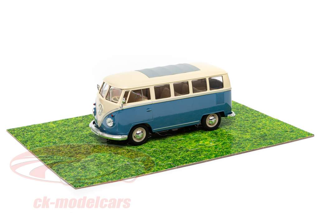 Caravanismo Calendário do Advento: Volkswagen VW Bulli T1 azul / Branco 1:24 Franzis