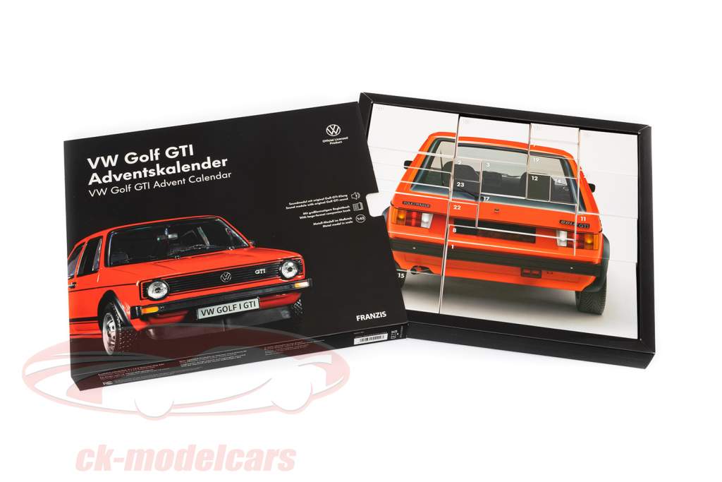 Volkswagen VW Golf GTI Adventskalender: VW Golf GTI 1976 Rød 1:43 Franzis
