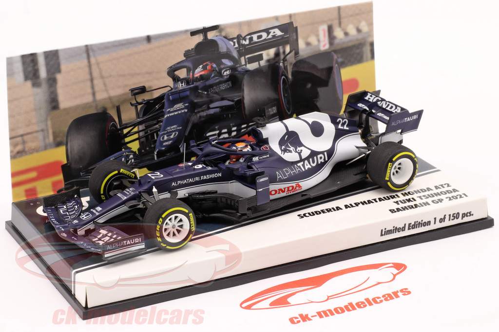 Yuki Tsunoda Alpha Tauri AT02 #22 Bahrain GP formula 1 2021 1:43 Minichamps