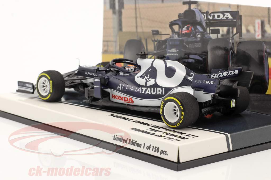 Yuki Tsunoda Alpha Tauri AT02 #22 Bahrain GP Formel 1 2021 1:43 Minichamps