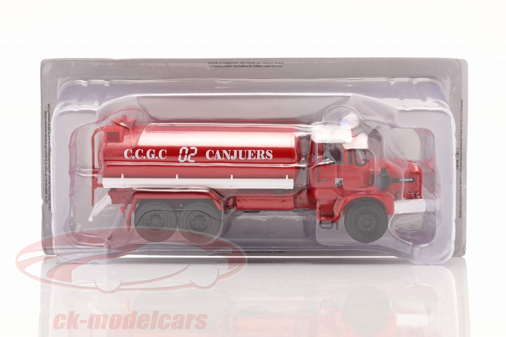 Renault GBH 280 6x6 pompiers Camion citerne 1984 rouge / blanche 1:43 Altaya