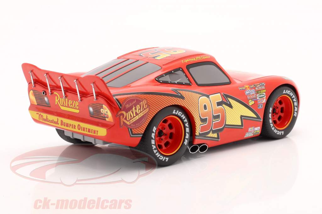 Lightning McQueen #95 Disney Película Cars rojo con Escaparate 1:18 Schuco