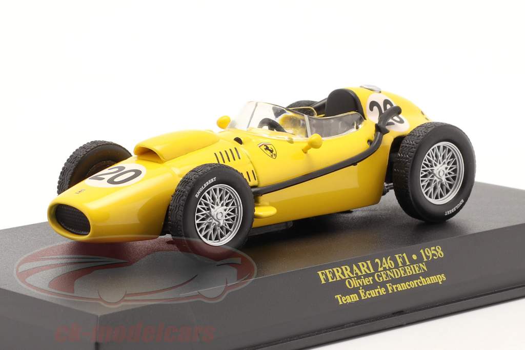 Olivier Gendebien Ferrari Dino 246F1 #20 formula 1 1958 1:43 Altaya