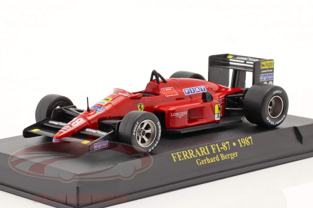 Gerhard Berger Ferrari F1-87 #28 формула 1 1987 1:43 Altaya
