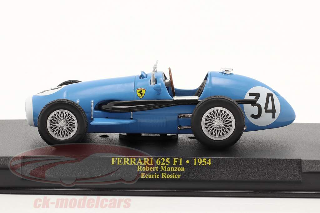 Robert Manzon Ferrari 625F1 #34 формула 1 1954 1:43 Altaya
