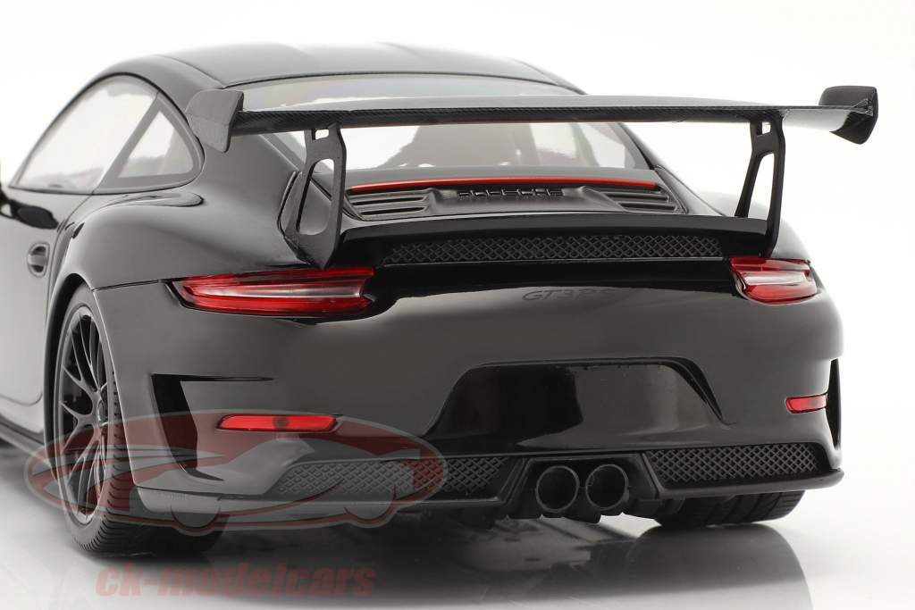 Porsche 911 (991 II) GT3 RS Weissach Package 2019 negro / negro llantas 1:18 Minichamps