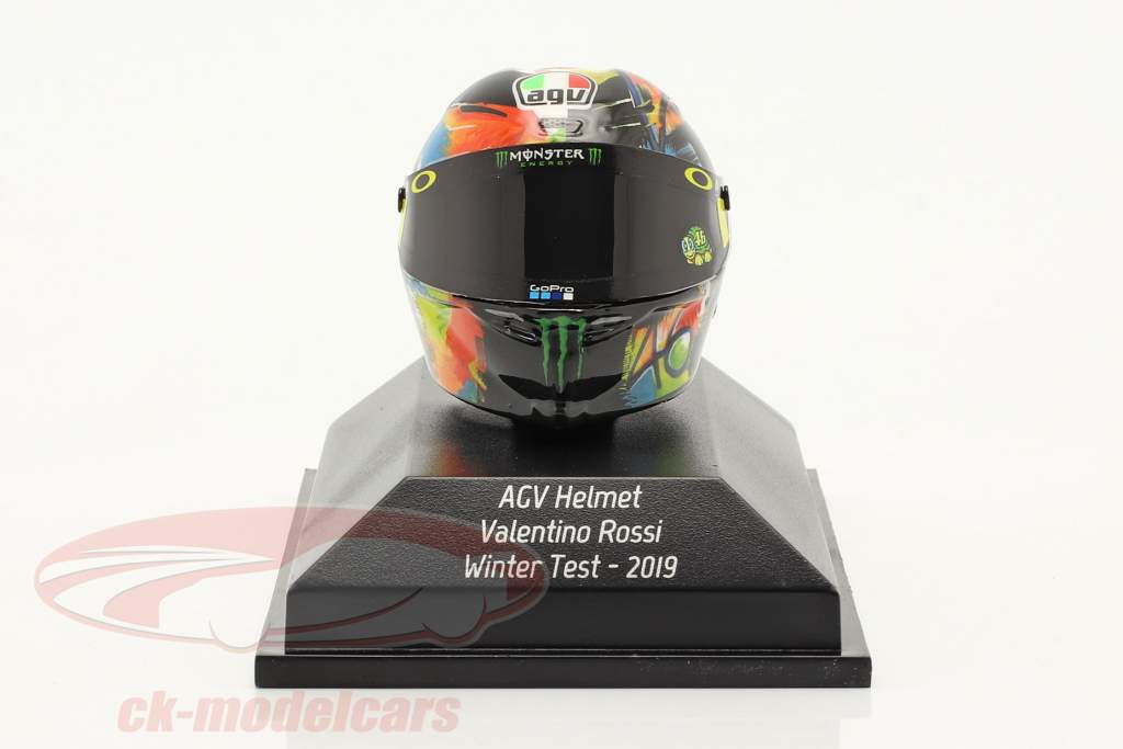 Valentino Rossi Winter Test MotoGP 2019 AGV casque 1:8 Minichamps