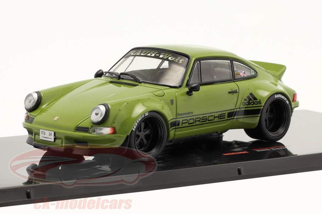 Porsche 911 (964) RWB Rauh-Welt Backdate RHD verde oliva 1:43 Ixo