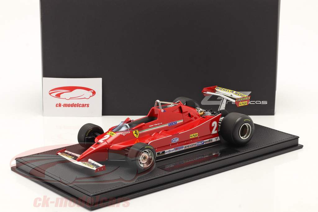 Gilles Villeneuve Ferrari 126C #2 formula 1 1980 1:18 GP Replicas