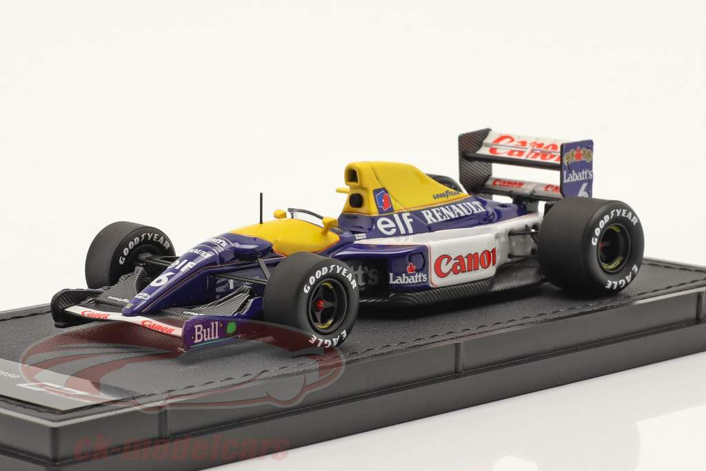 Riccardo Patrese Williams FW14B #6 fórmula 1 1992 1:43 GP Replicas