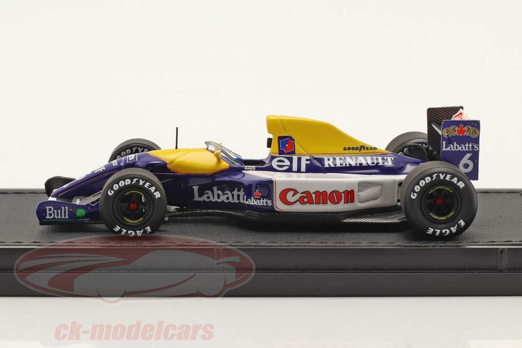 Riccardo Patrese Williams FW14B #6 fórmula 1 1992 1:43 GP Replicas