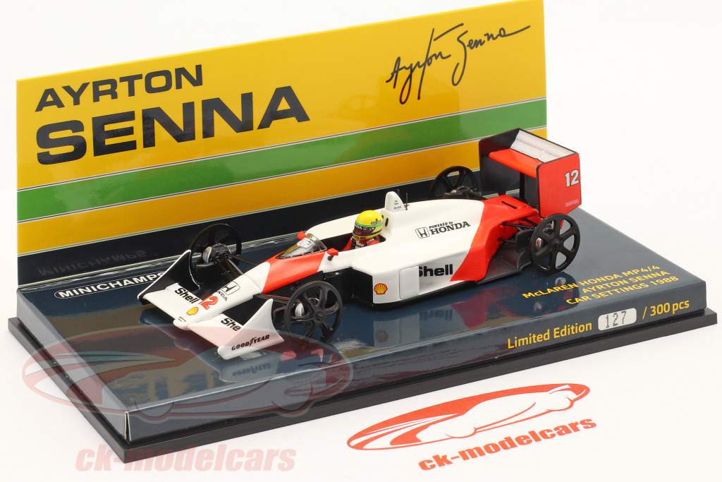 Ayrton Senna McLaren MP4/4 Setup Wheels #12 formula 1 1988 1:43 Minichamps