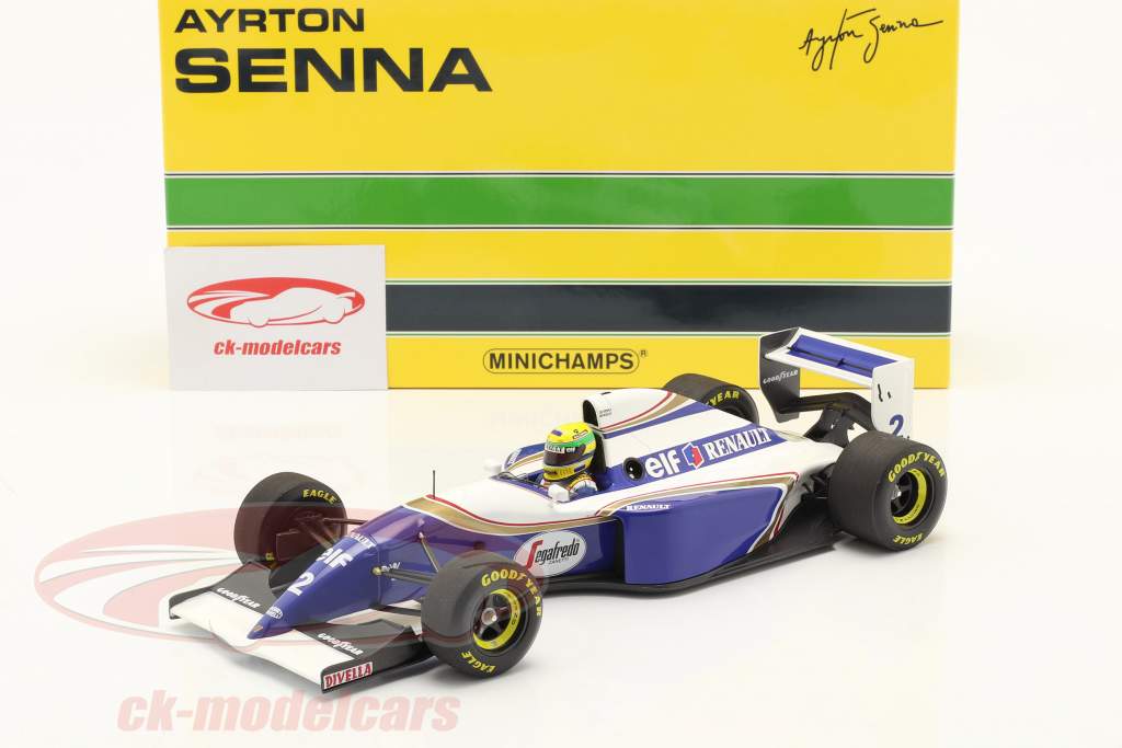 Ayrton Senna Williams FW16 #2 prueba Paul Ricard fórmula 1 1994 1:18 Minichamps