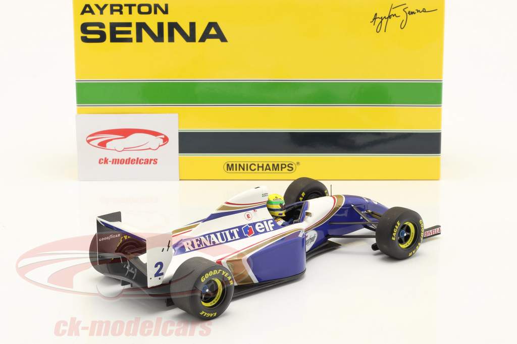 Ayrton Senna Williams FW16 #2 prøve Paul Ricard formel 1 1994 1:18 Minichamps