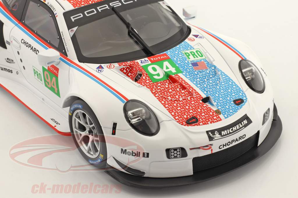 Porsche 911 (991) RSR #94 24h LeMans 2019 Porsche GT Team 1:18 Ixo