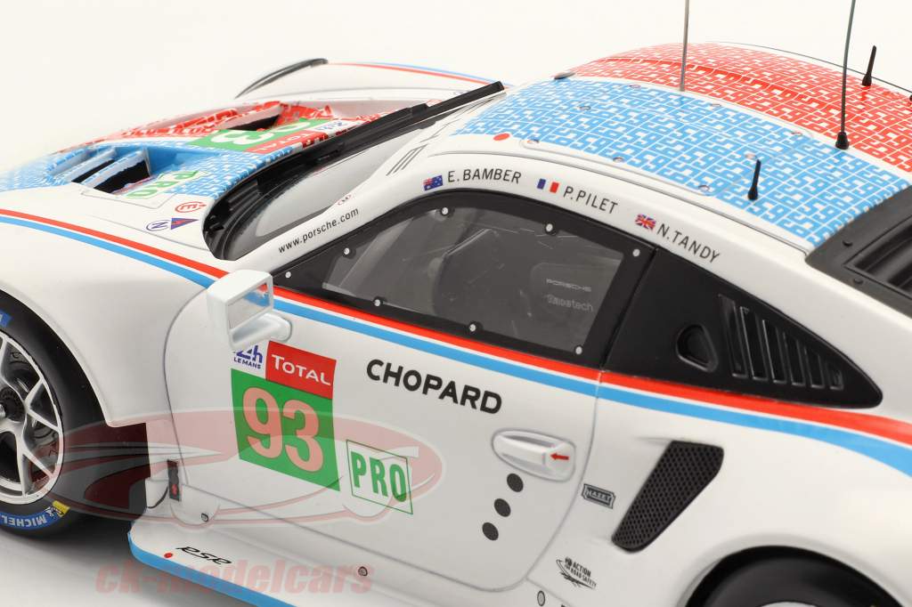 Porsche 911 (991) RSR #93 Tercero LMGTE Pro 24h LeMans 2019 Porsche GT Team 1:18 Ixo