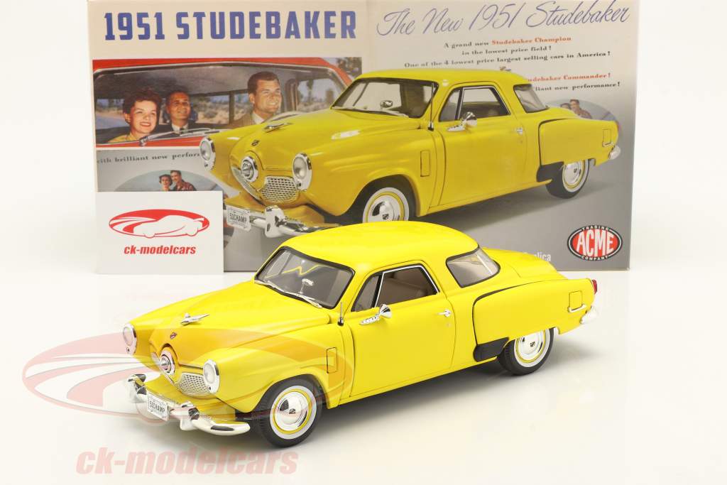Studebaker Champion Année de construction 1951 solaire jaune 1:18 GMP
