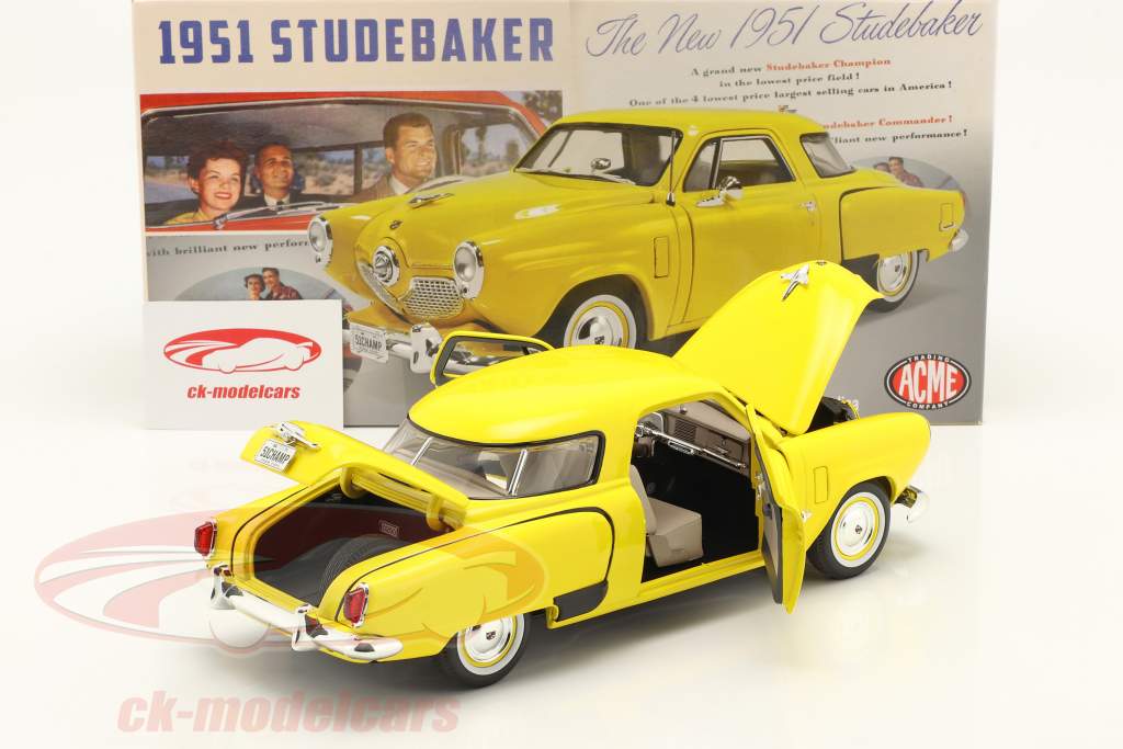 Studebaker Champion year 1951 solar yellow 1:18 GMP