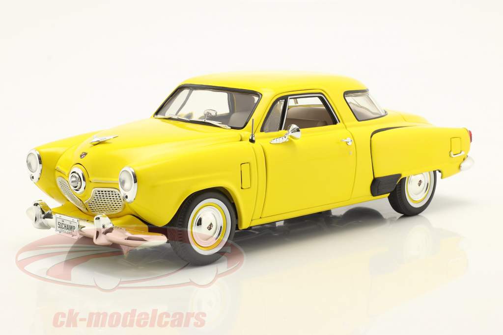 Studebaker Champion Byggeår 1951 solenergi gul 1:18 GMP