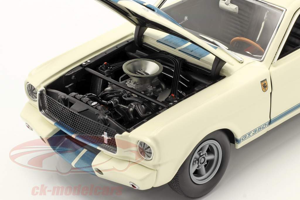 Ford Mustang Shelby GT350R The Flying Mule 1965 #98 weiß / blau 1:18 GMP