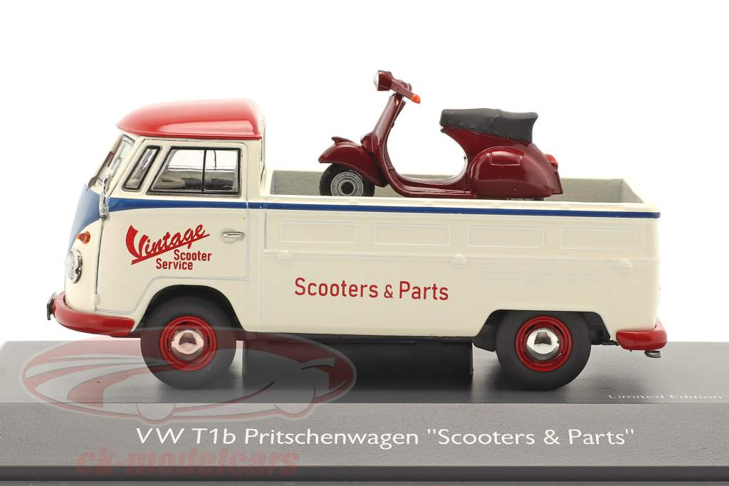 Volkswagen VW T1b Camioneta Scooters & Parts 1:43 Schuco
