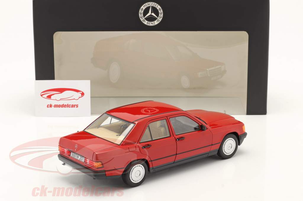 Mercedes-Benz 190E (W201) year 1982-1988 signal red 1:18 Norev