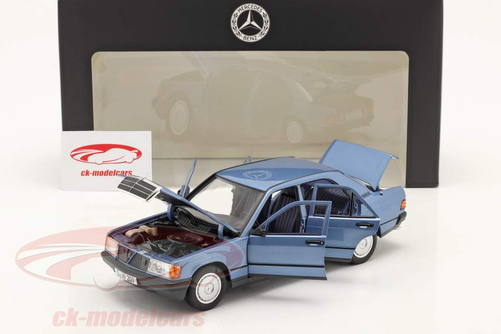 Mercedes-Benz 190E (W201) year 1982-1988 diamond blue 1:18 Norev