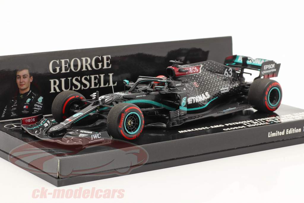 George Russell Mercedes-AMG F1 W11 #63 Sakhir GP formel 1 2020 1:43 Minichamps