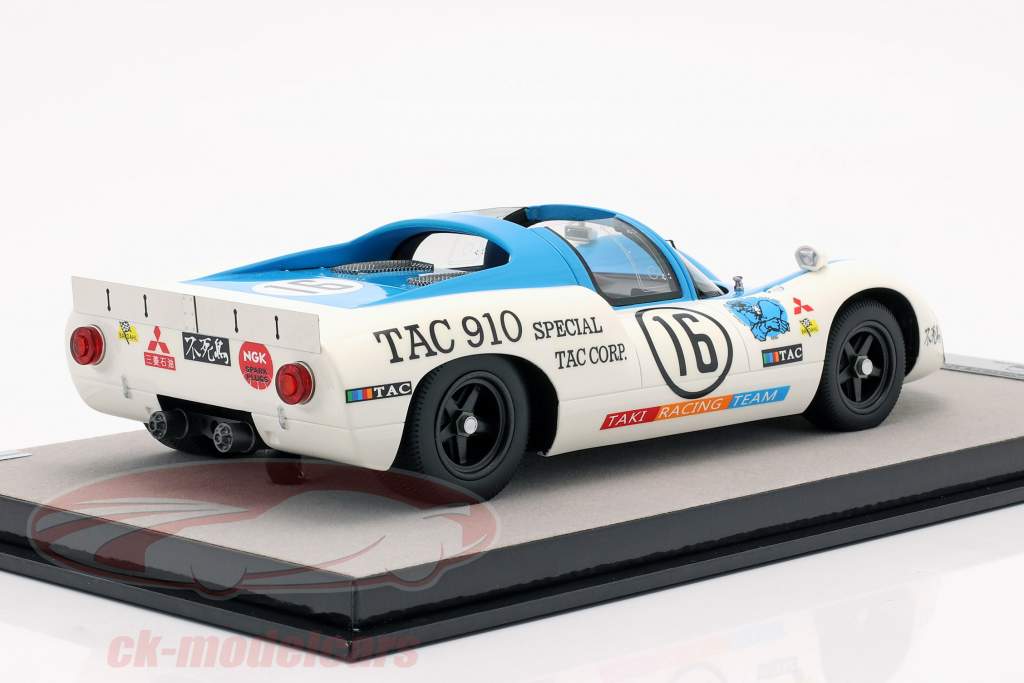 Porsche 910 #16 vinder GP3 klasse Japan GP 1969 1:18 Tecnomodel