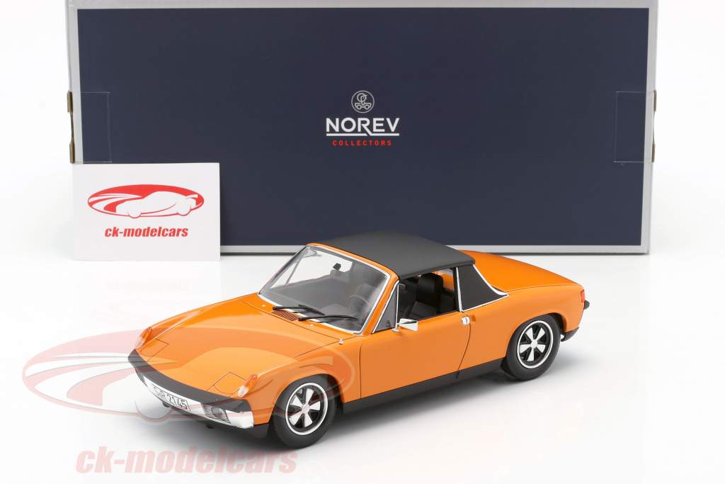 VW-Porsche 914/6 Année de construction 1973 Orange 1:18 Norev