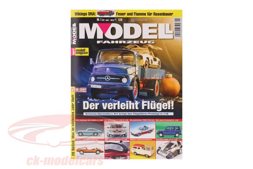 Magazine MODELLFAHRZEUG Edition January / February - No. 1 / 2022