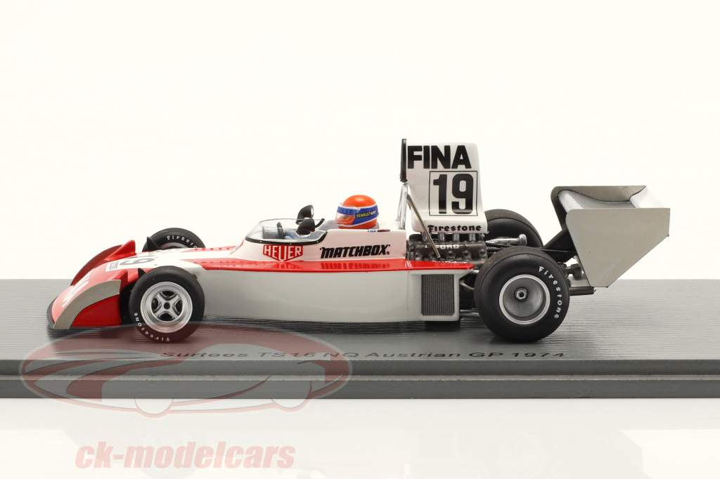 Jean-Pierre Jabouille Surtees TS16 #19 Österreich GP Formel 1 1974 1:43 Spark