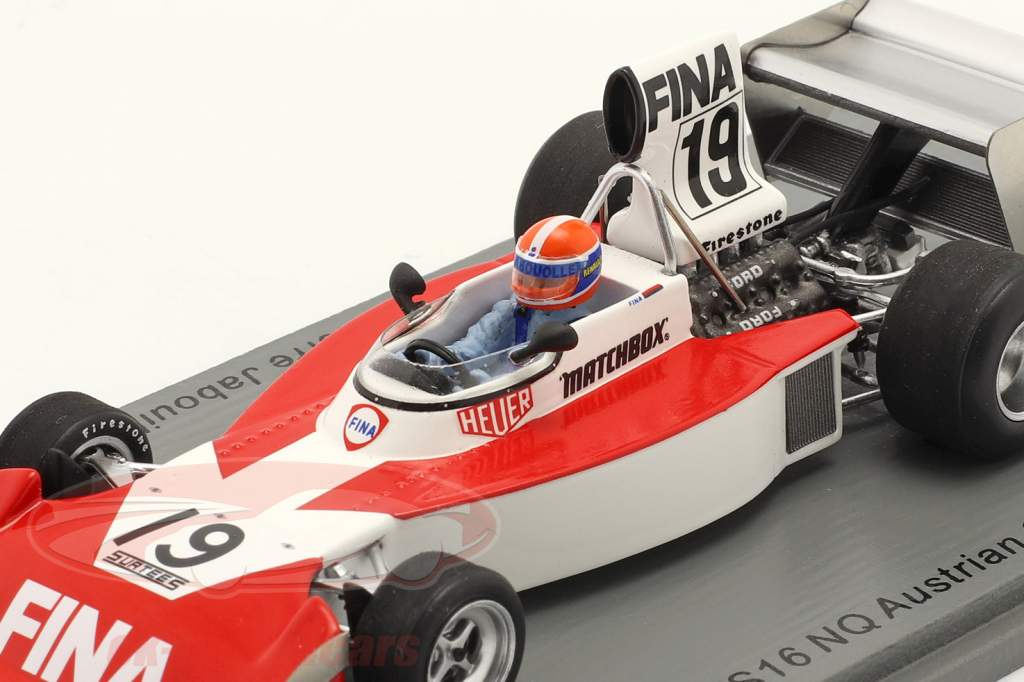 Jean-Pierre Jabouille Surtees TS16 #19 østrigsk GP formel 1 1974 1:43 Spark