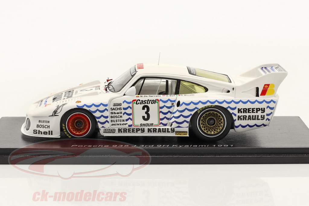 Porsche 935 J #3 3e 9h Kyalami 1981 Bell, DeNarvaez, Moretti 1:43 Spark