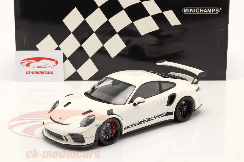 Porsche 911 (991 II) GT3 RS 2019 white / black rims 1:18 Minichamps