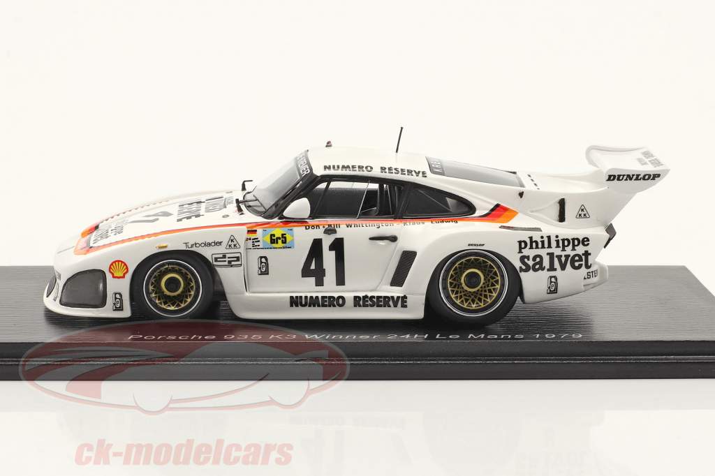 Porsche 935 K3 #41 vinder 24h LeMans 1979 Kremer Racing 1:43 Spark