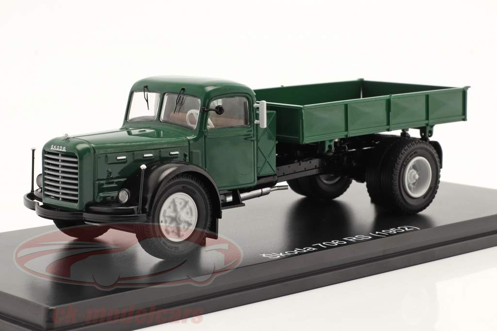 Skoda 706 RS Flatbed truck year 1952 dark green 1:43 Premium ClassiXXs
